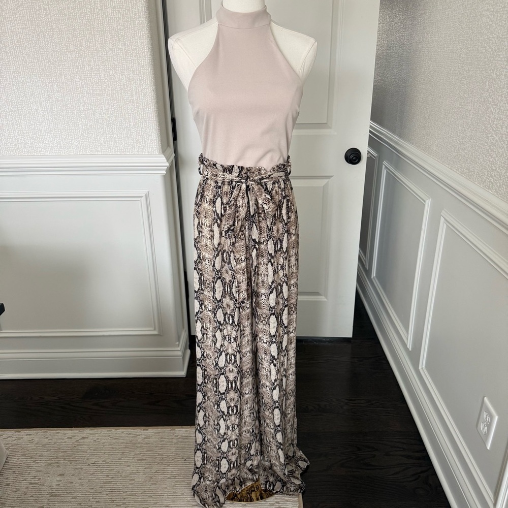 AKIRA Snake Pattern Women's Jumpsuit Small